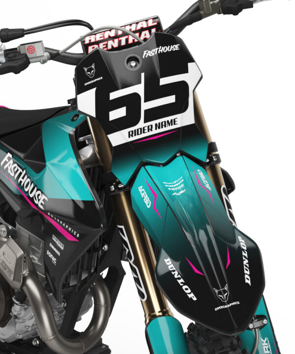 Kit déco motocross Triumph - Reckless - Bleu 2