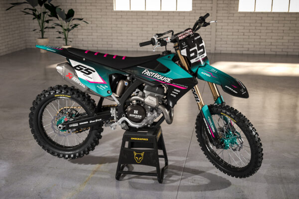 Kit déco motocross Triumph - Reckless - Bleu Promo