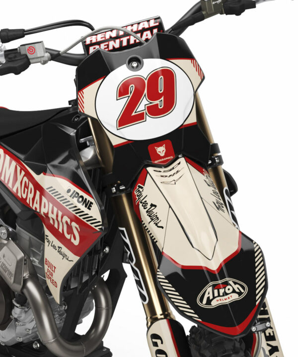 Kit déco motocross Triumph - Redline - Retro Beige 2