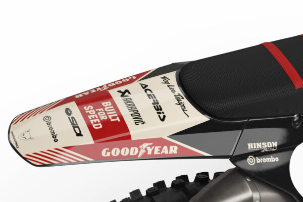 Kit déco motocross Triumph - Redline - Retro Beige 3