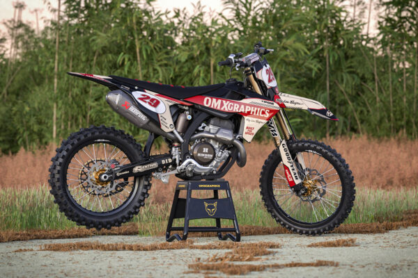 Kit déco motocross Triumph - Redline - Retro Beige Promo