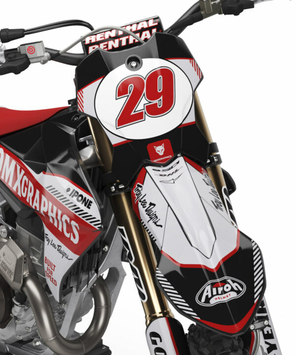 Kit déco motocross Triumph - Redline - Retro Gris 2