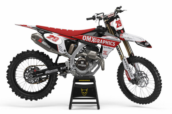 Kit déco motocross Triumph - Redline - Retro Gris