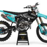 Kit déco motocross Triumph - Ripcore - Bleu