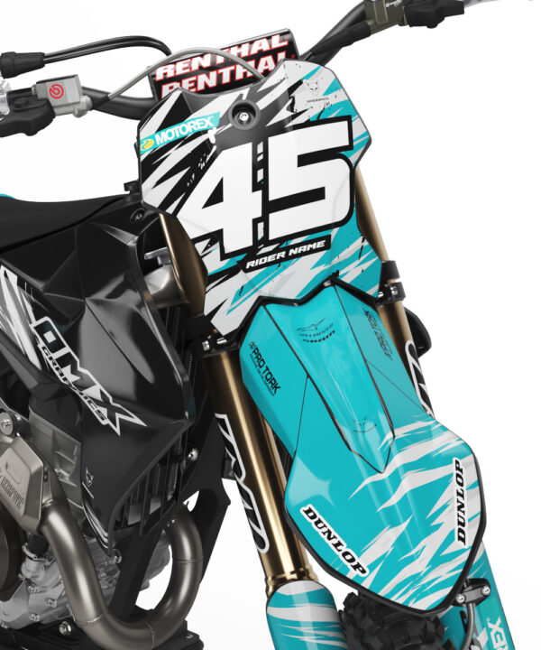 Kit déco motocross Triumph - Ripcore - Bleu 2