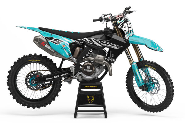 Kit déco motocross Triumph - Ripcore - Bleu