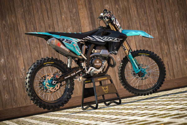 Kit déco motocross Triumph - Ripcore - Bleu Promo