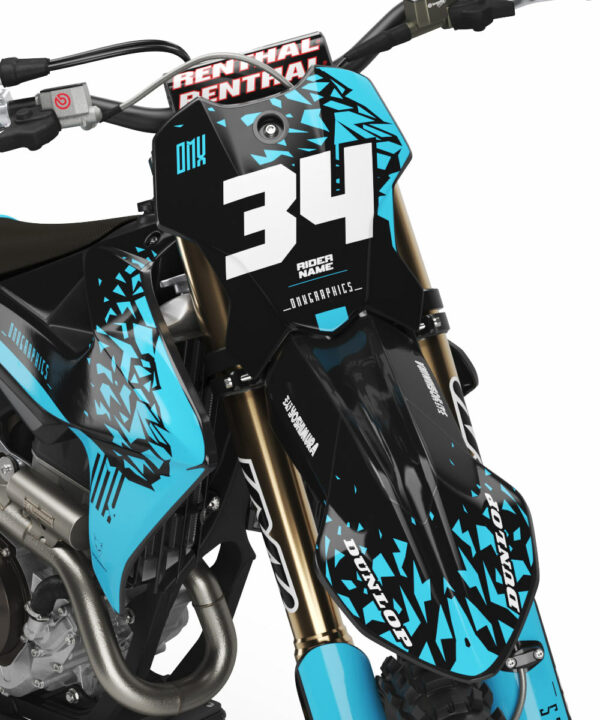 Kit déco motocross Triumph - Smash - Bleu 2