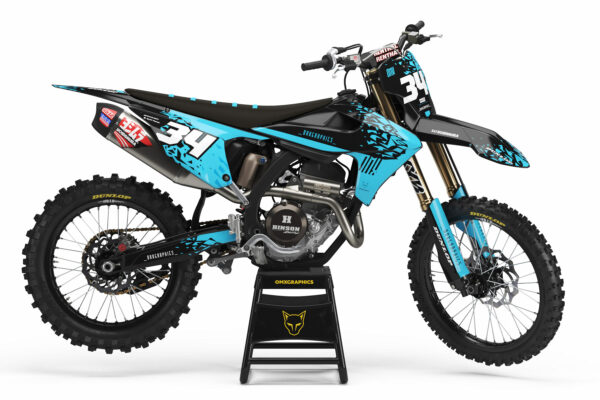 Kit déco motocross Triumph - Smash - Bleu