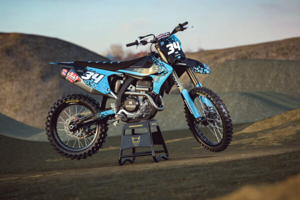 Kit déco motocross Triumph - Smash - Bleu Promo