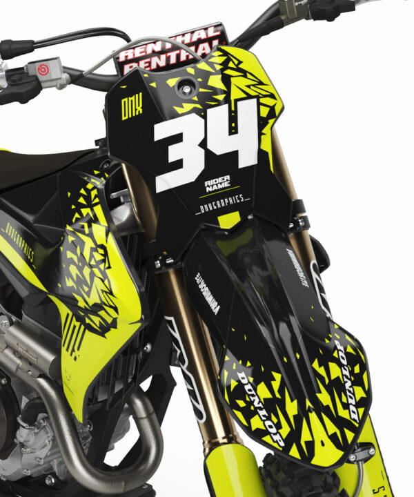 Kit déco motocross Triumph - Smash - Jaune 2