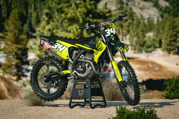 Kit déco motocross Triumph - Smash - Jaune Promo