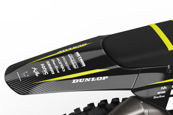 Kit déco motocross Triumph - Throttle - Jaune 3