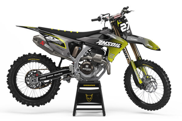 Kit déco motocross Triumph - Throttle - Jaune