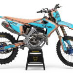 Kit déco motocross Triumph - Toon - Teal