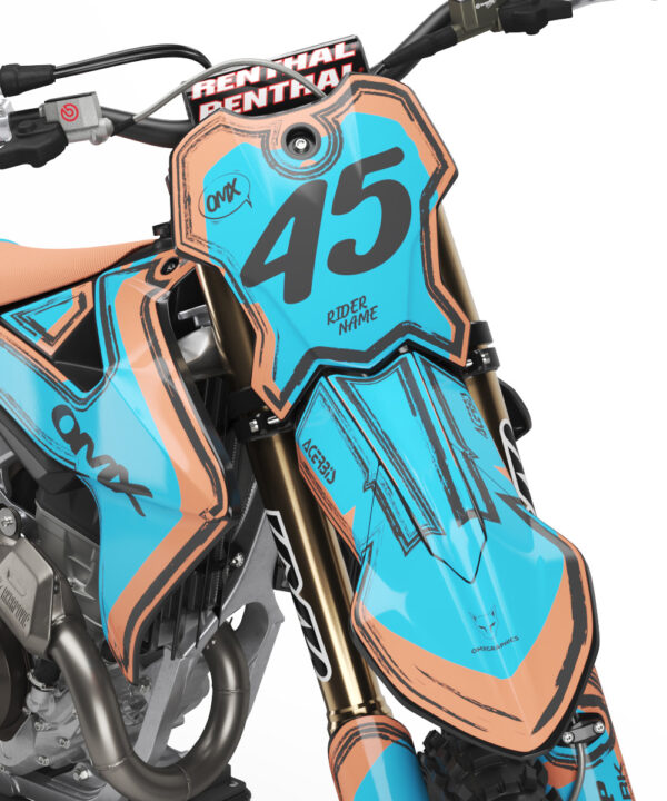 Kit déco motocross Triumph - Toon - Teal 2