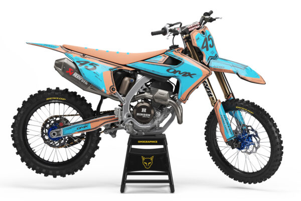 Kit déco motocross Triumph - Toon - Teal