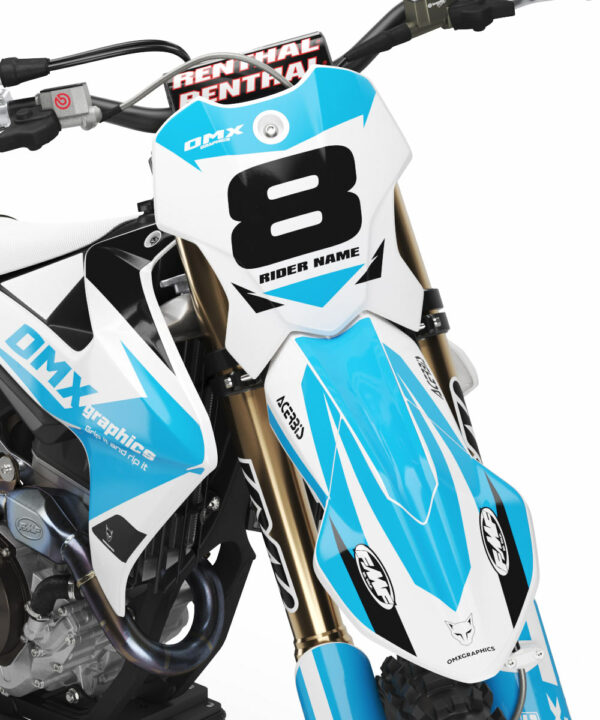 Kit déco motocross Triumph - Torch - Bleu 2