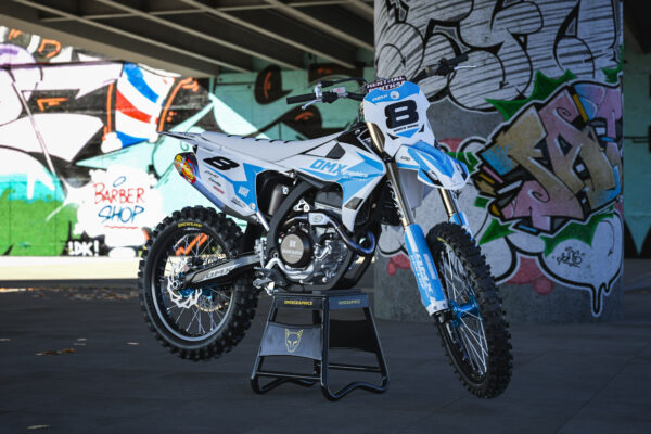 Kit déco motocross Triumph - Torch - Bleu Promo