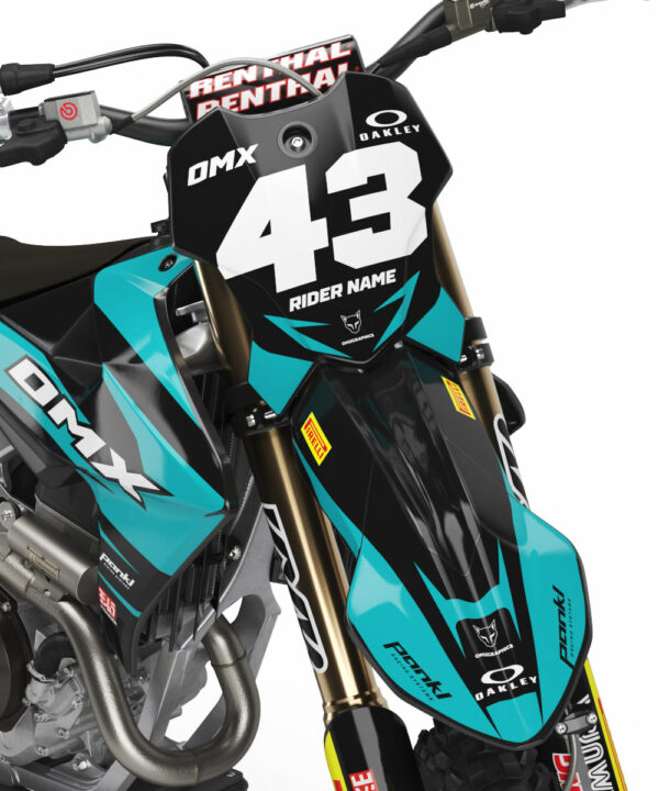 Kit déco motocross Triumph - Vandal - Bleu 2