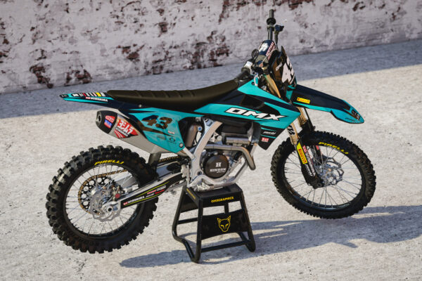 Kit déco motocross Triumph - Vandal - Bleu Promo