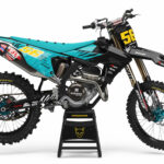 Kit déco motocross Triumph - Wild - Noir Bleu