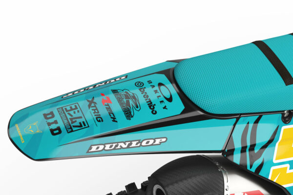 Kit déco motocross Triumph - Wild - Noir Bleu 3