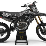 Kit déco motocross Yamaha - Army - Gris