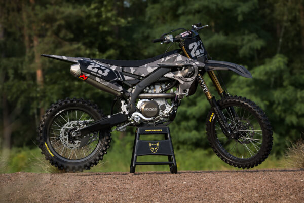Kit déco motocross Yamaha - Army - Gris Promo