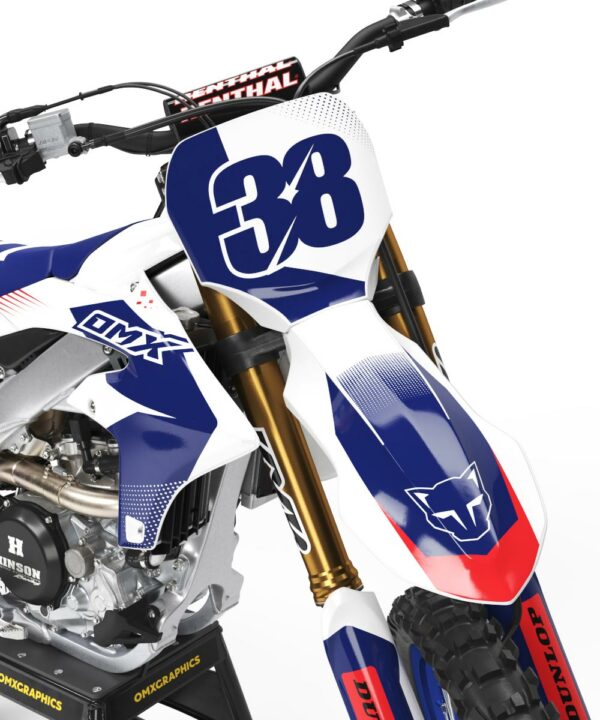 Kit déco motocross Yamaha - BLAST - Blanc 2