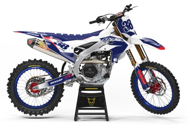 Kit déco motocross Yamaha - BLAST - Blanc