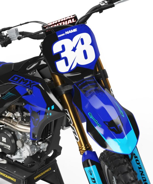 Kit déco motocross Yamaha - Blast - Bleu 2
