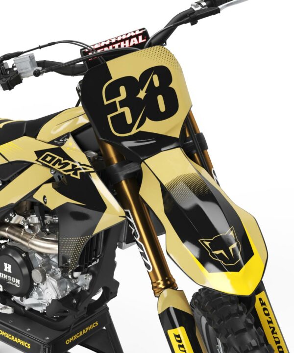 Kit déco motocross Yamaha - Blast - Mustard 2