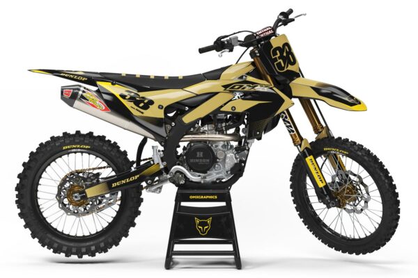 Kit déco motocross Yamaha - Blast - Mustard