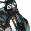 Kit déco motocross Yamaha - Carbon - Noir Bleu 2