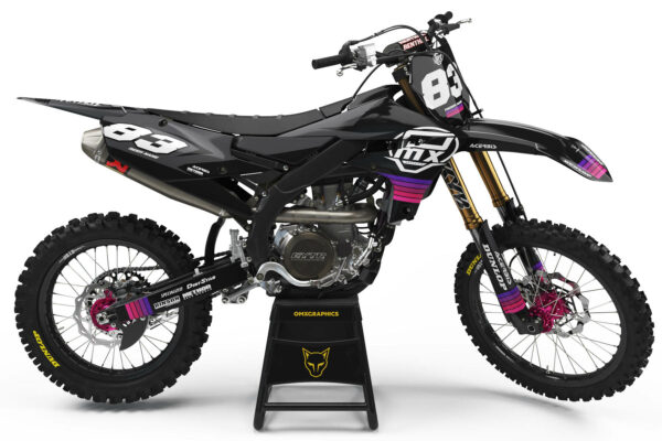 Kit déco motocross Yamaha - Charge - Noir