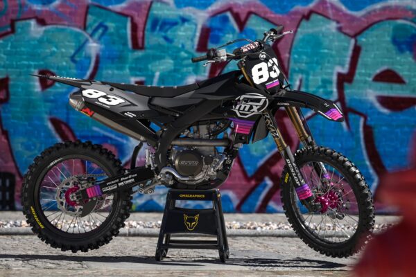 Kit déco motocross Yamaha - Charge - Noir Promo