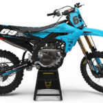 Kit déco motocross Yamaha - Comet - Bleu
