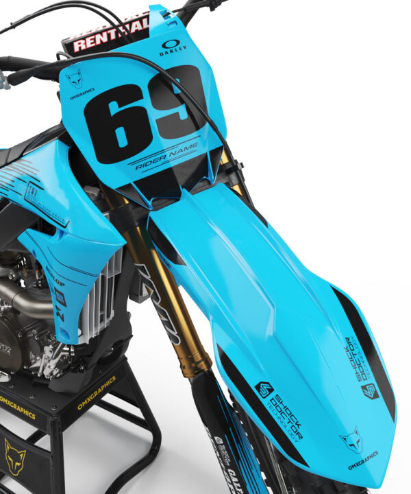Kit déco motocross Yamaha - Comet - Bleu 2