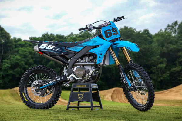 Kit déco motocross Yamaha - Comet - Bleu Promo
