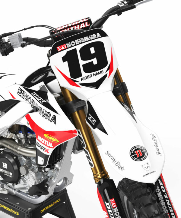 Kit déco motocross Yamaha - Competition - Blanc 2