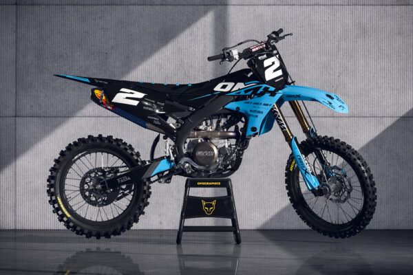 Kit déco motocross Yamaha - Corsa - Bleu Promo