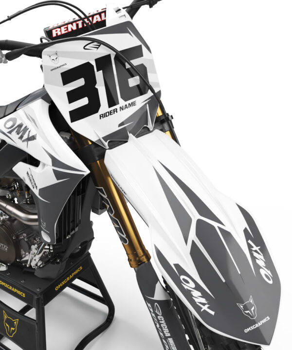 Kit déco motocross Yamaha - Creed - Gris 2