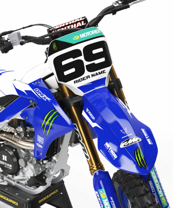 Kit déco motocross Yamaha - Energy - Bleu 2