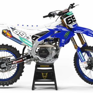Kit déco motocross Yamaha - Energy - Bleu