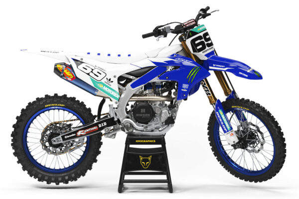 Kit déco motocross Yamaha - Energy - Bleu