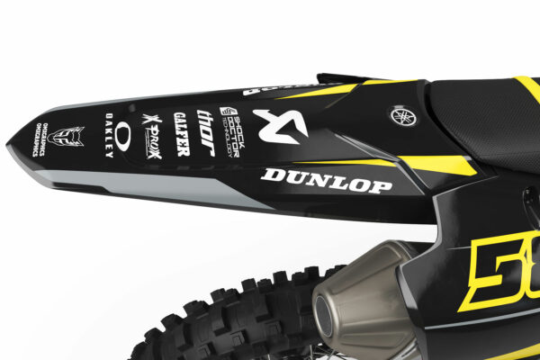 Kit déco motocross Yamaha - Enigma - Jaune 3