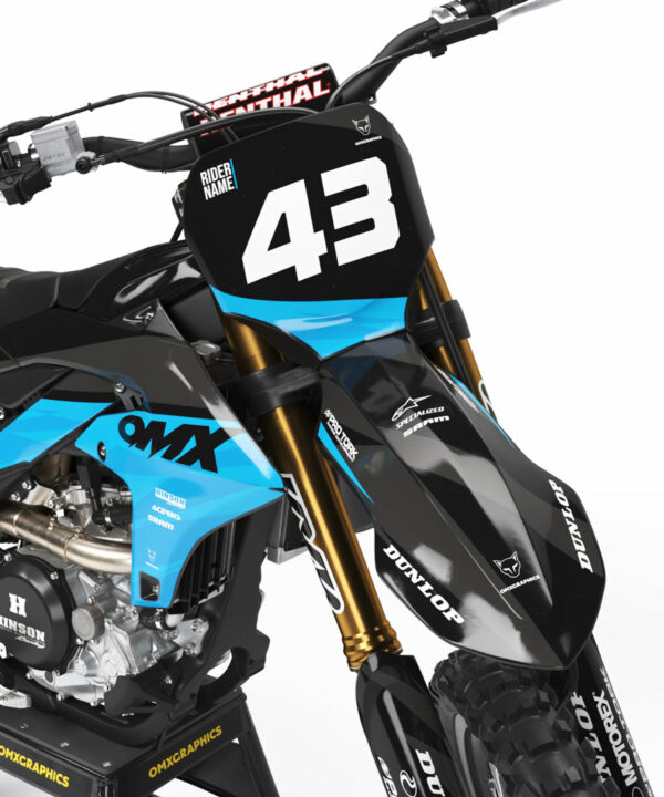 Kit déco motocross Yamaha - Frost - Bleu 2
