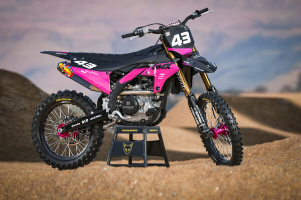 Kit déco motocross Yamaha - Frost - Rose Promo