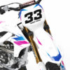 Kit déco motocross Yamaha - Glitch - Rose Bleu 2